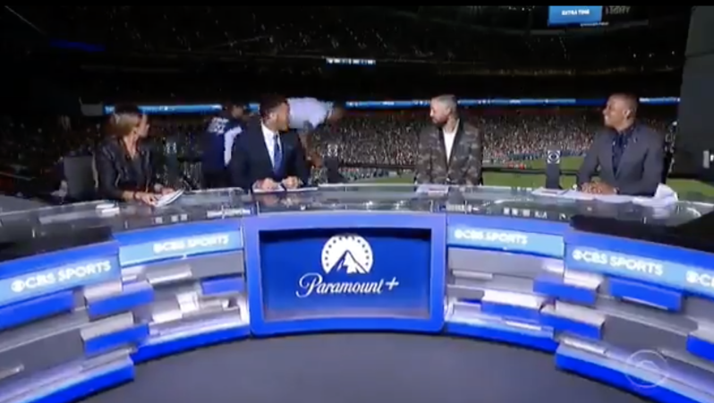 Fan Jumps From TV Booth