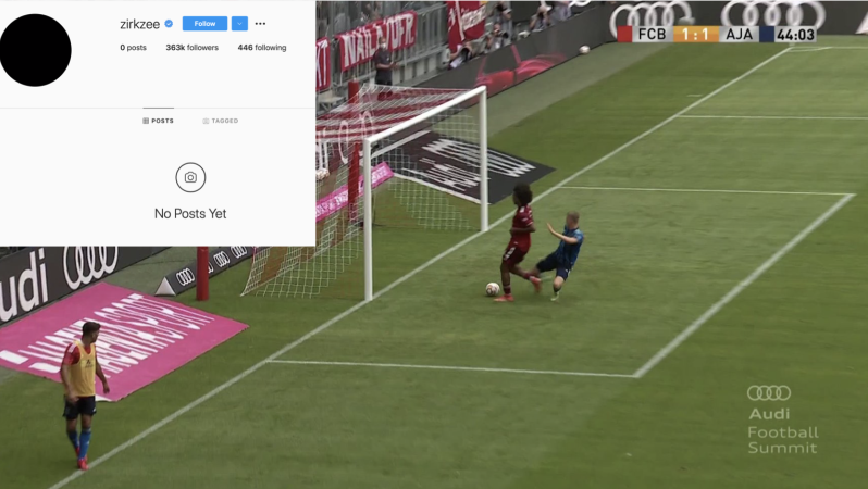 Zirkzee Instagram Goes Dark After Miss 