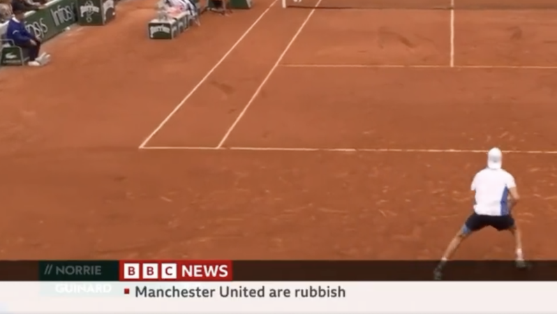 Manchester United Rubbish BBC Ticker