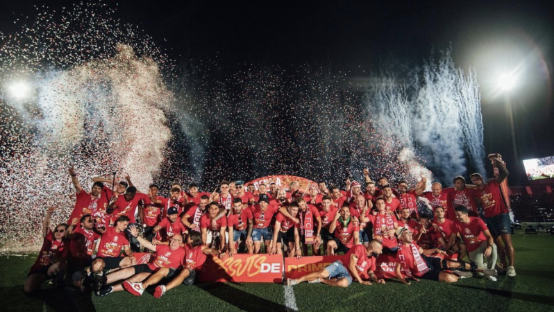 Girona FC Celebrates Promotion as one of three promoted LaLiga teams