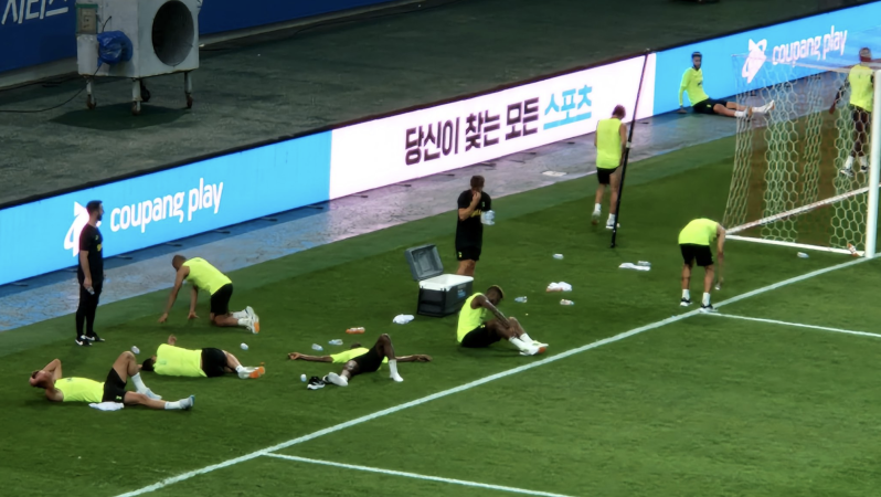 Spurs Players Seen Collapsing During Preseason Training Session