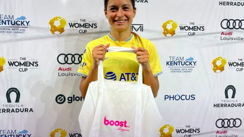 The Women's Cup Most Valuable Player Gets Bag Of Groceries