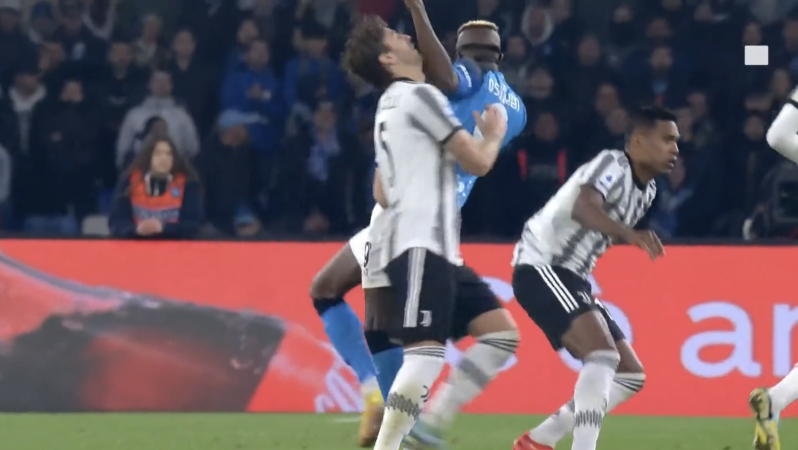 Osimhen Punches Locatelli By Accident