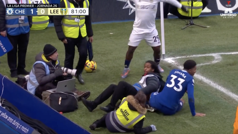 Chelsea steward down!