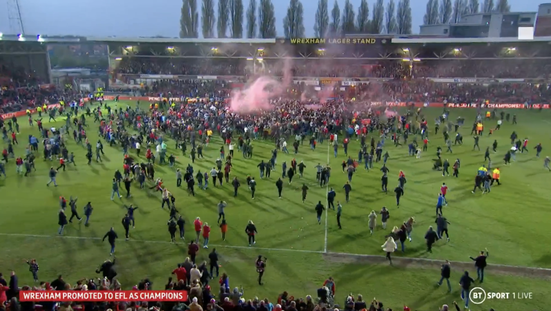 Wrexham promotion celebrations 
