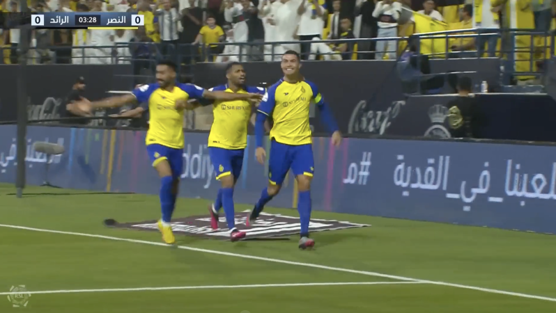 Ronaldo goal vs. Al-Raed