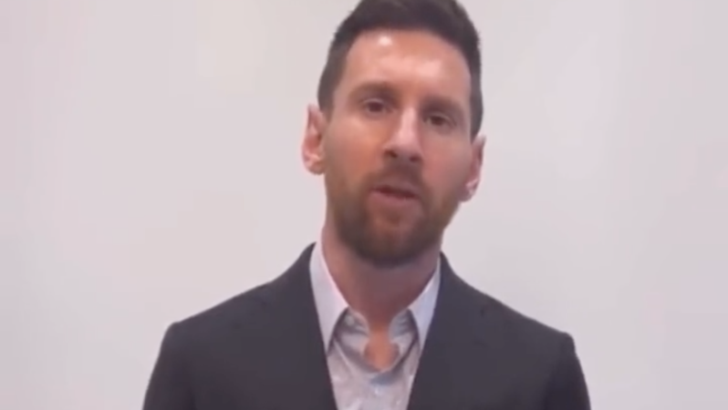 Lionel Messi apology video