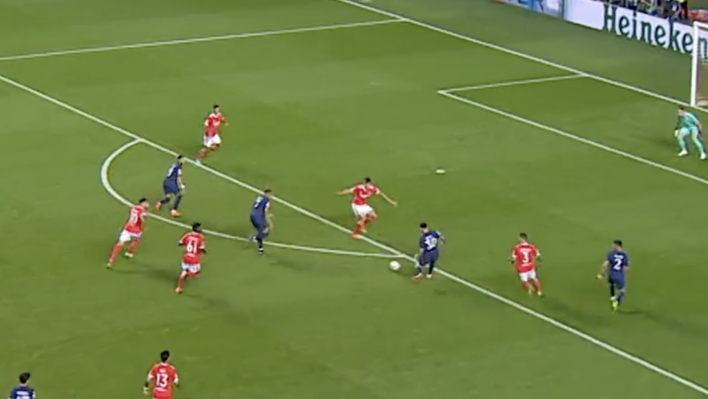 Messi goal vs Benfica