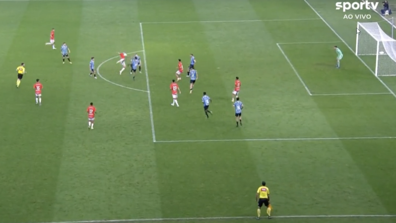 Internacional bicycle kick goal