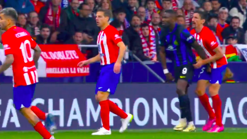 Marcus Thuram foul on Stefan Savić