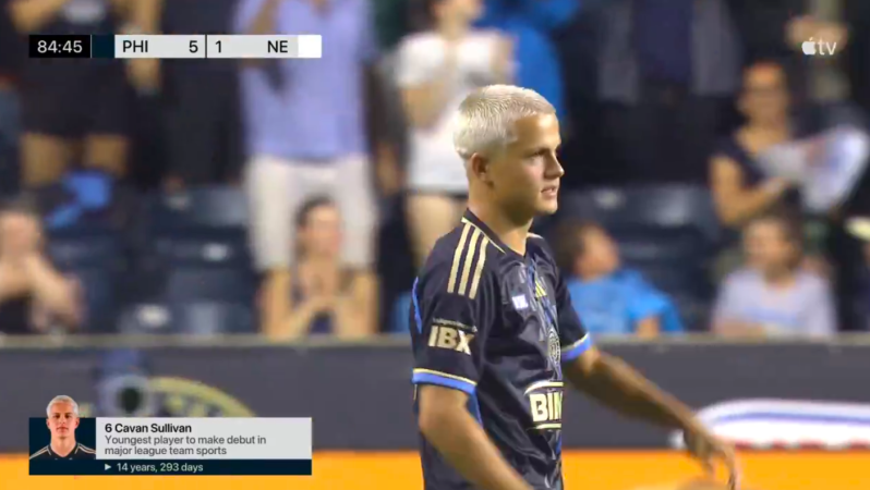 Cavan Sullivan MLS debut