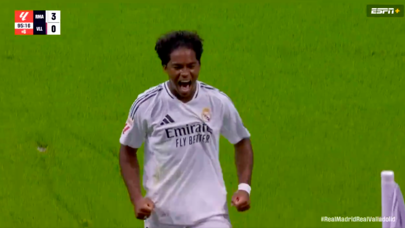 Endrick Real Madrid debut goal vs. Real Valladolid