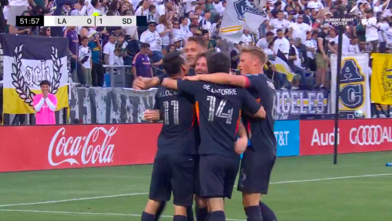 First San Diego FC goal in MLS history