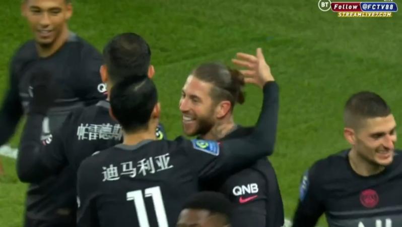 Sergio Ramos first PSG goal