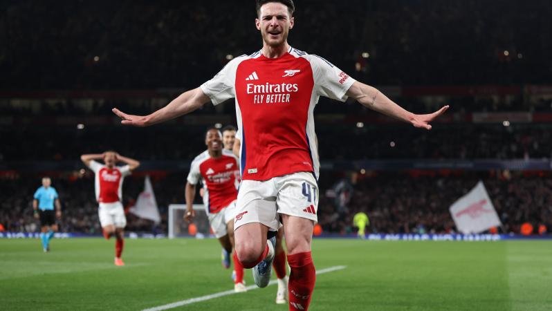 Declan Rice free kicks vs Real Madrid