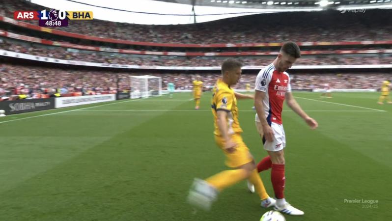 Declan Rice red card vs Brighton