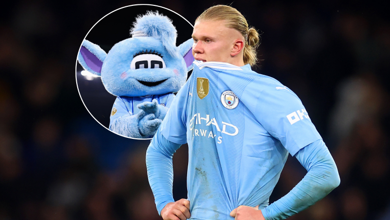 Haaland mascot incident