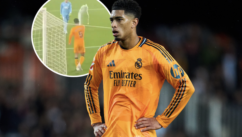 Jude Bellingham water bottle incident