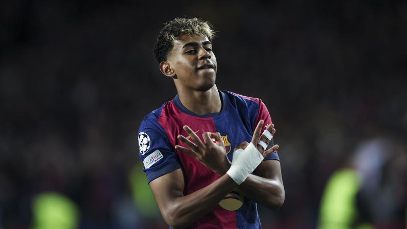 Lamine Yamal goal vs Benfica