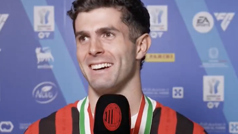 Pulisic speaking Italian