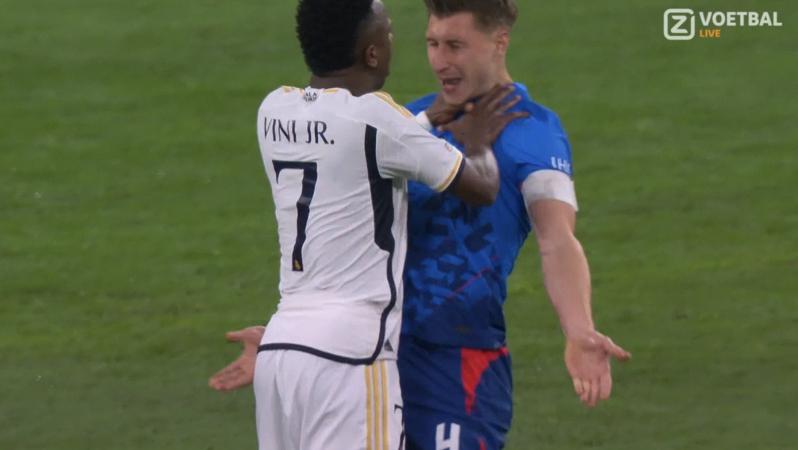 Vini Jr yellow card vs Leipzig