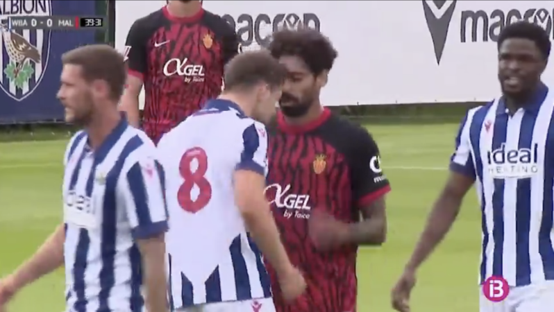 West Brom Mallorca fight
