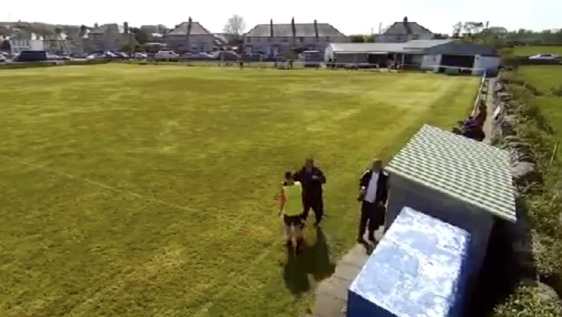 Coach punches linesman