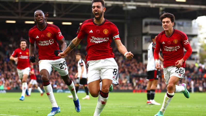 Bruno Fernandes goal vs Fulham