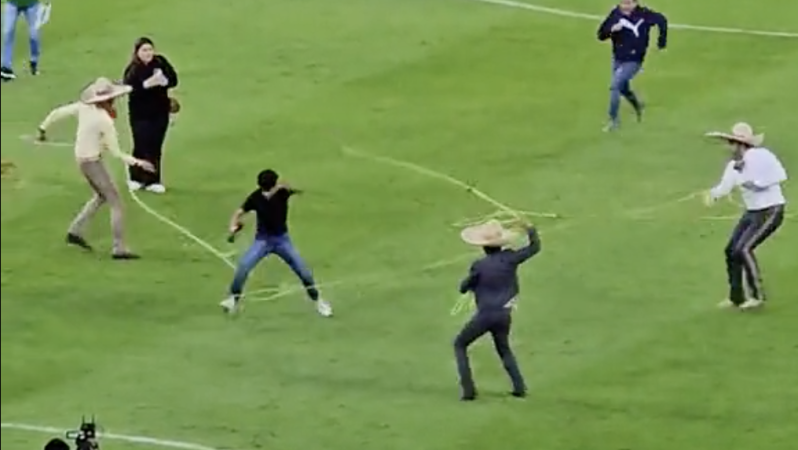 Cowboys lasso soccer fans