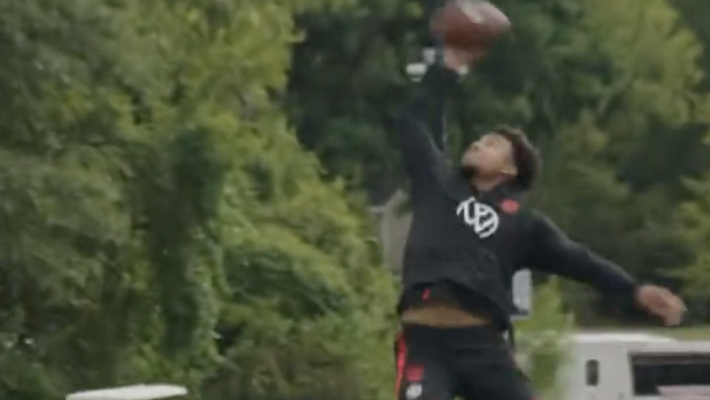 Weah, McKennie and Pulisic playing American football