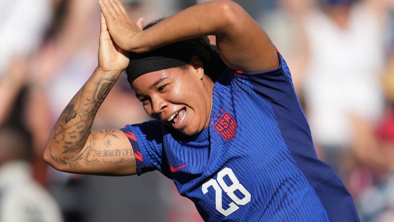 Mia Fishel USWNT goal