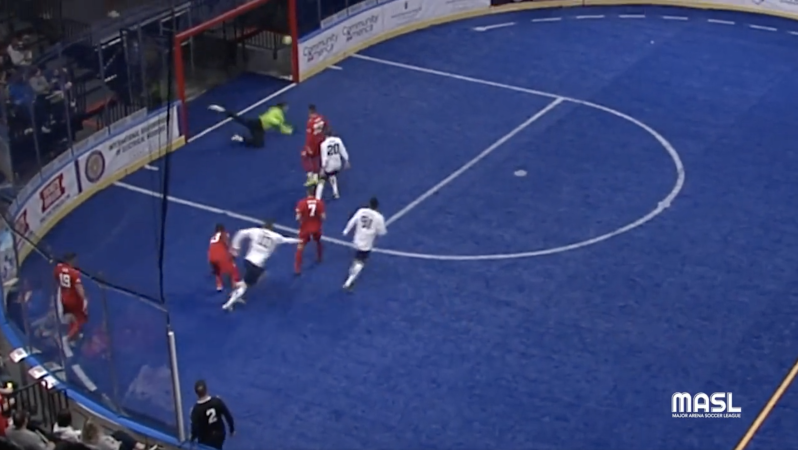 Watch: This indoor soccer goal will make your head spin