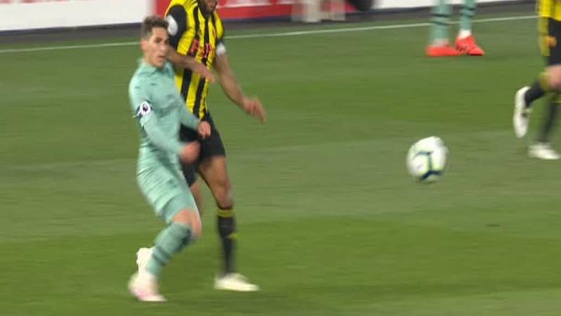 Troy Deeney red card v Arsenal