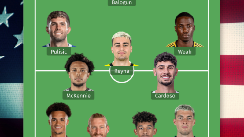 USMNT starting XI vs Jamaica