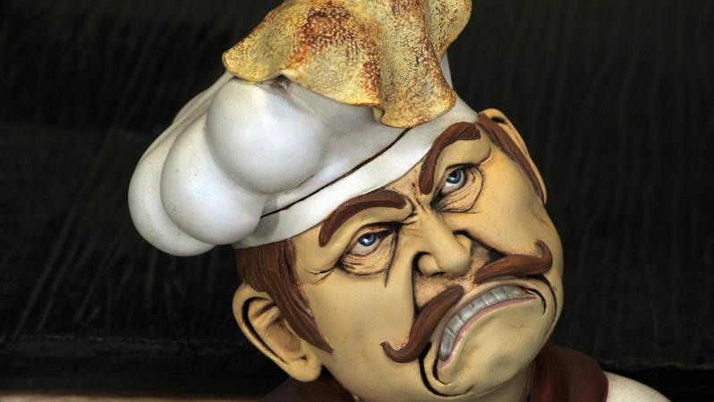 frustrated chef