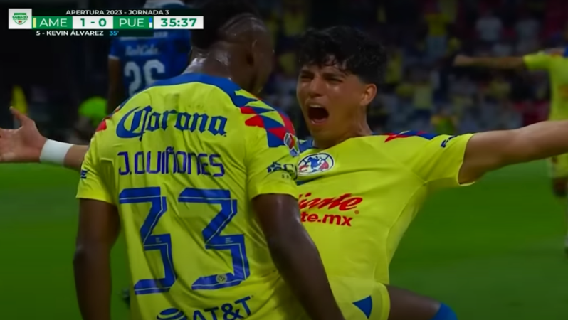 Primer gol de Julián Quiñones en América