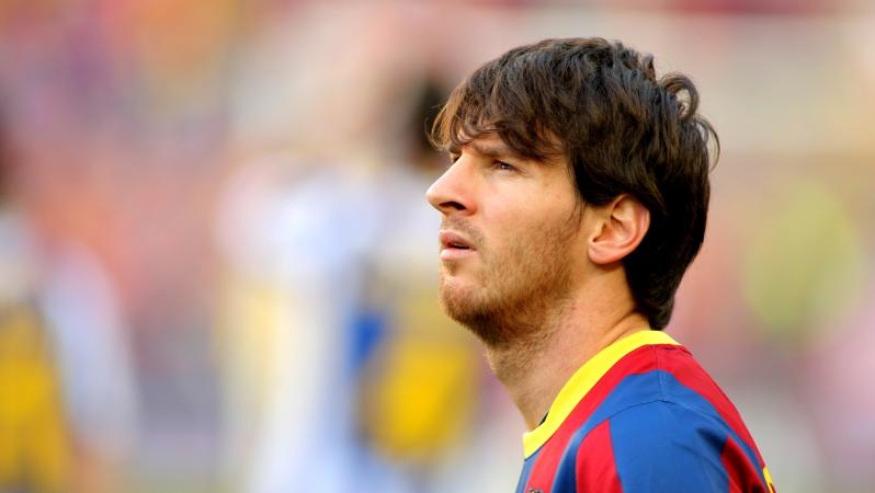 A young Lionel Messi