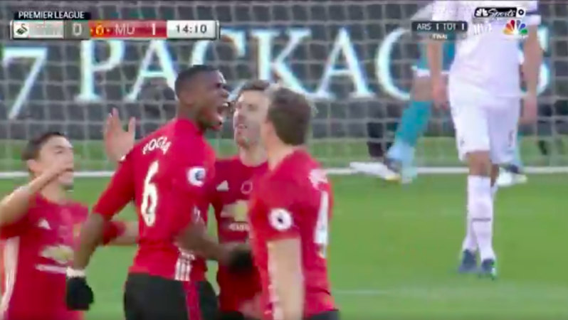 Paul Pogba Scores With An Awesome Volley