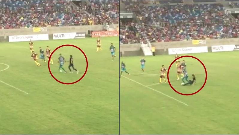 Fan tackles Gabriel Jesus 