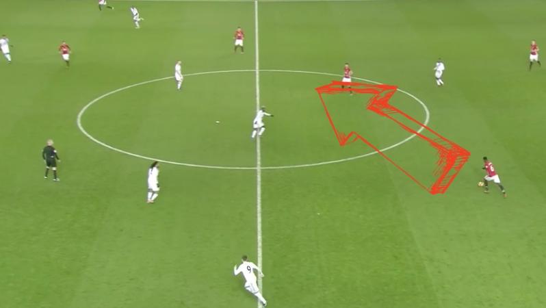 Paul Pogba 50 Yard Pass