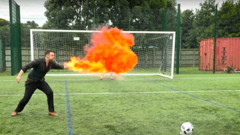 Penalty Kick Distractions by the F2