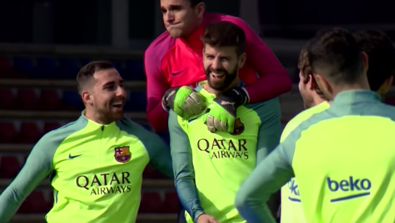 Gerrard Pique Got Nutmegged On His Birthday