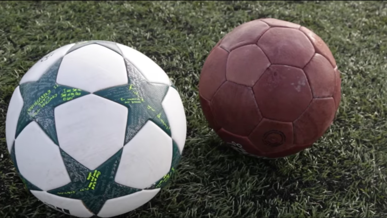 New vs Old Soccer Ball Comparison