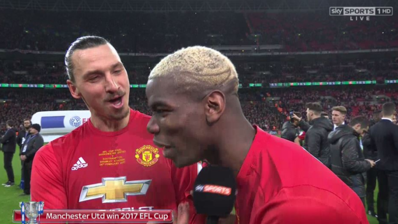 Zlatan "I came for free, they bought you" to Paul Pogba