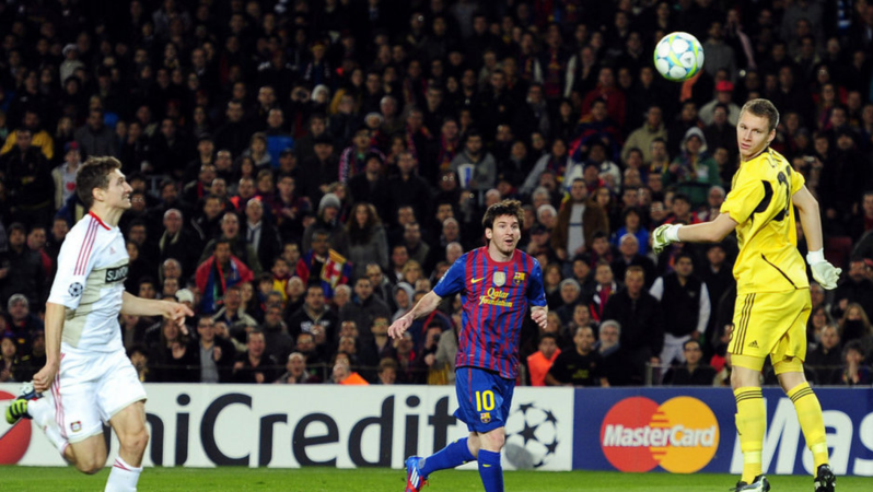 Messi Goal Against Bayern Leverkusen