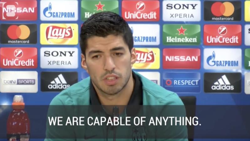 Suarez at Press Conference