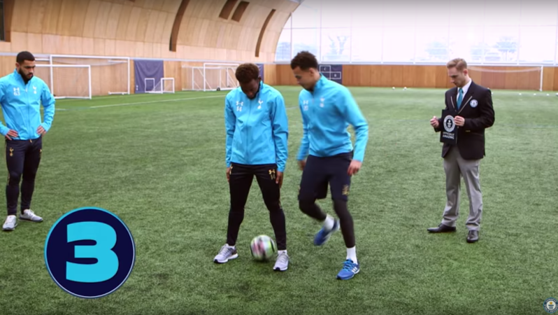 Dele Alli attempts Nutmeg World Record