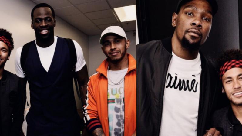 Neymar goes to the NBA Finals