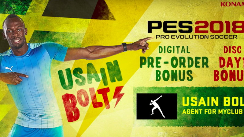 Usain Bolt Pro Evolution Soccer Video Game