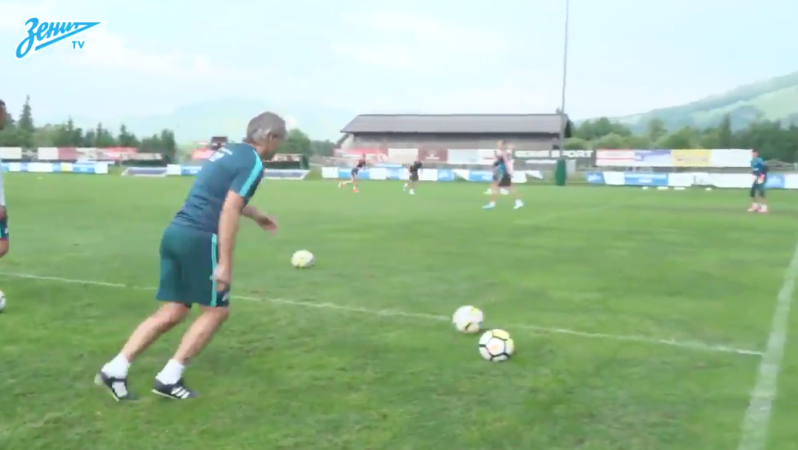 Roberto Mancini Zenit Training